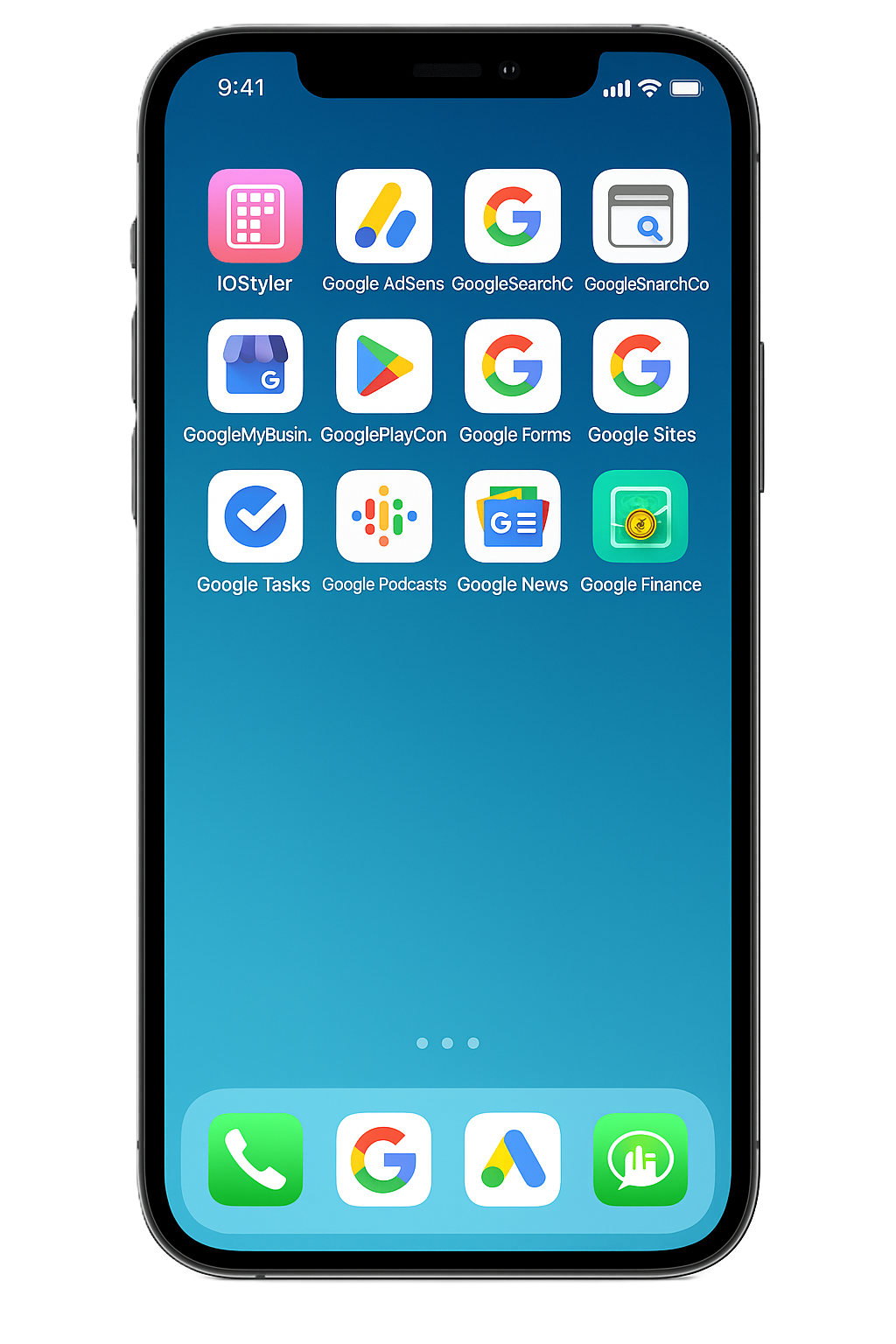 iOS user interface